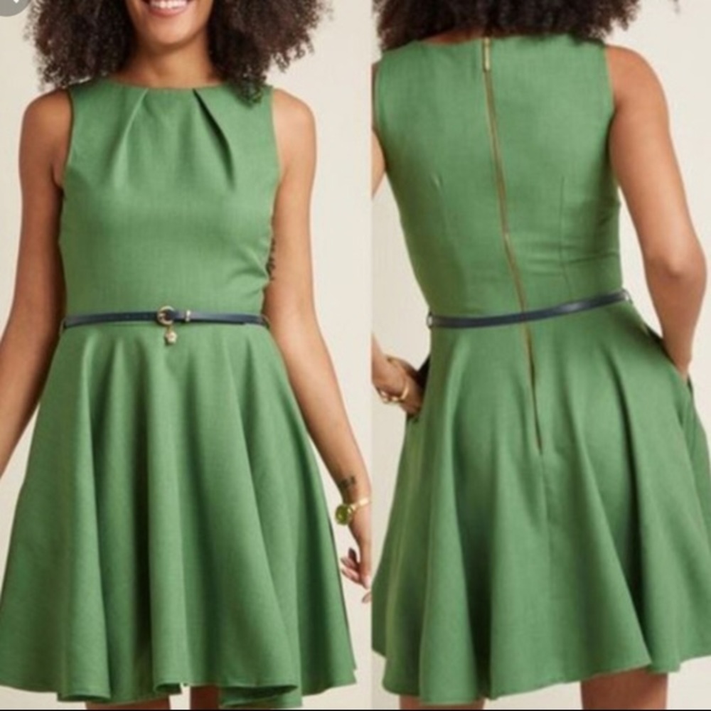 ModCloth Closet Luck Be a Lady dress in Fern Sz8